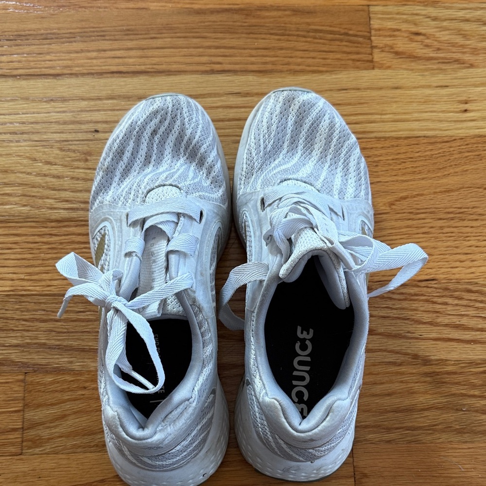 Adidas White Mesh Sneakers
